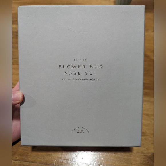 West Emory Ceramic Flower Bud Vase Gift Set - Picture 3 of 3